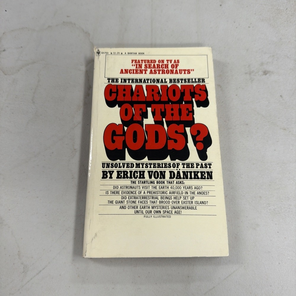 Chariots of the Gods? Erich Von Daniken Bantam Paperback 27th Printing Vintage